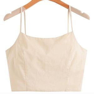 Sold Tie Back Crop Cami Top